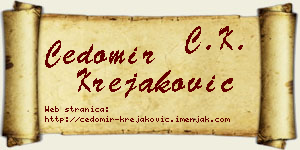 Čedomir Krejaković vizit kartica